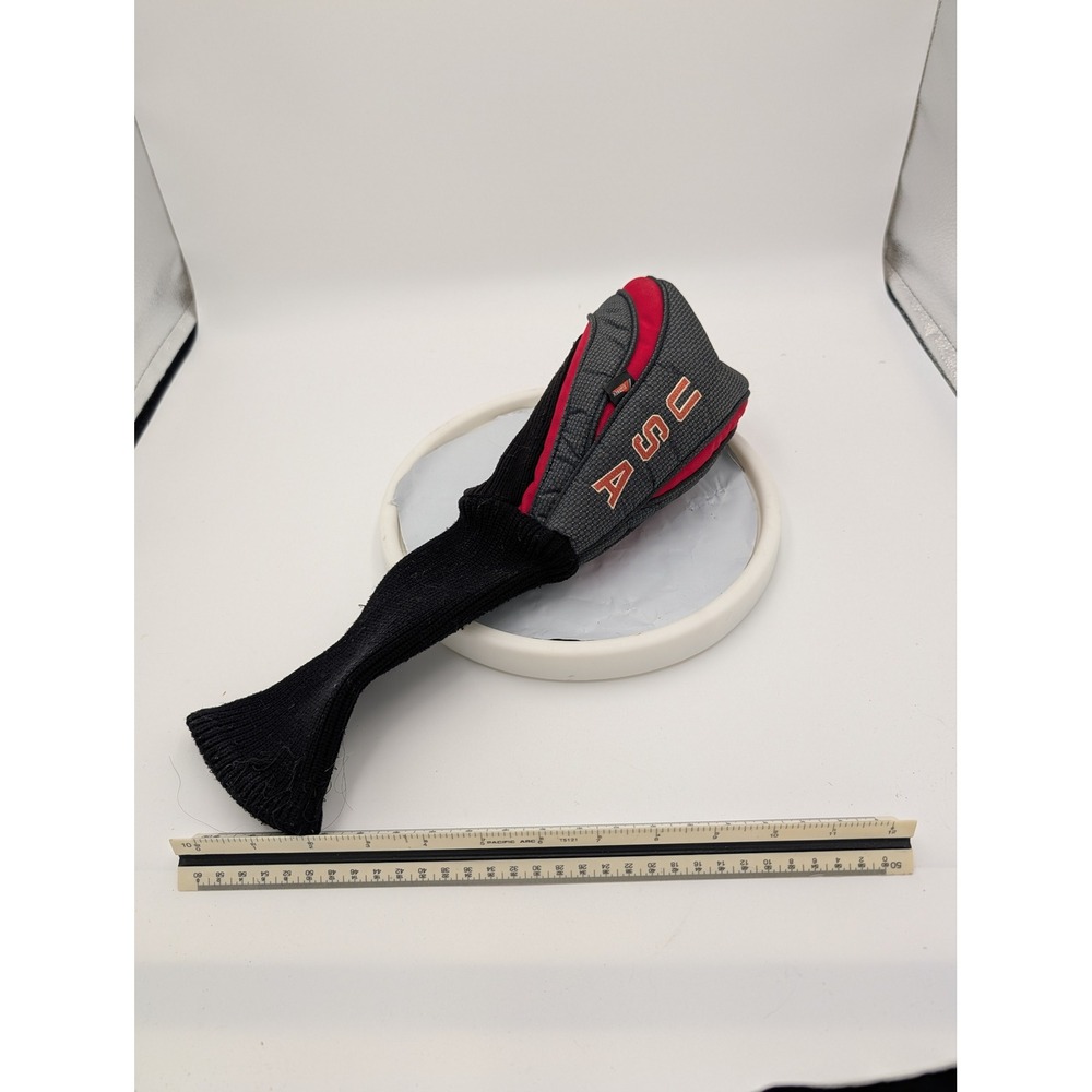 Datrek USA‎ Golf Headcover Red Grey Black American Flag Knit Sock Driver Cover